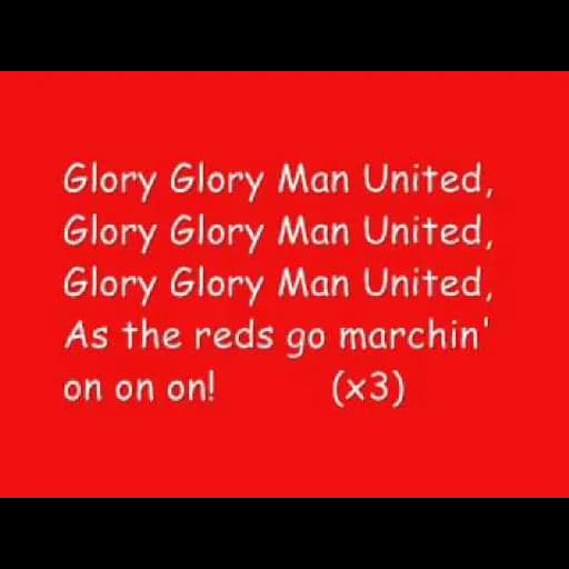 Glory Glory Man United (เพลงแมนยู)